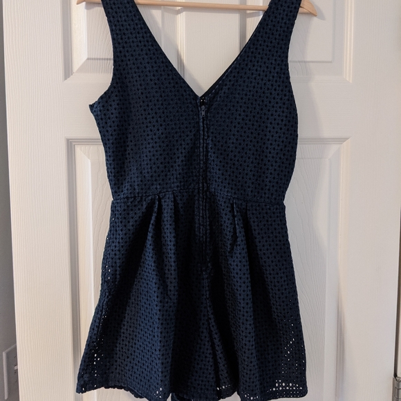 Navy Romper - Picture 2 of 14